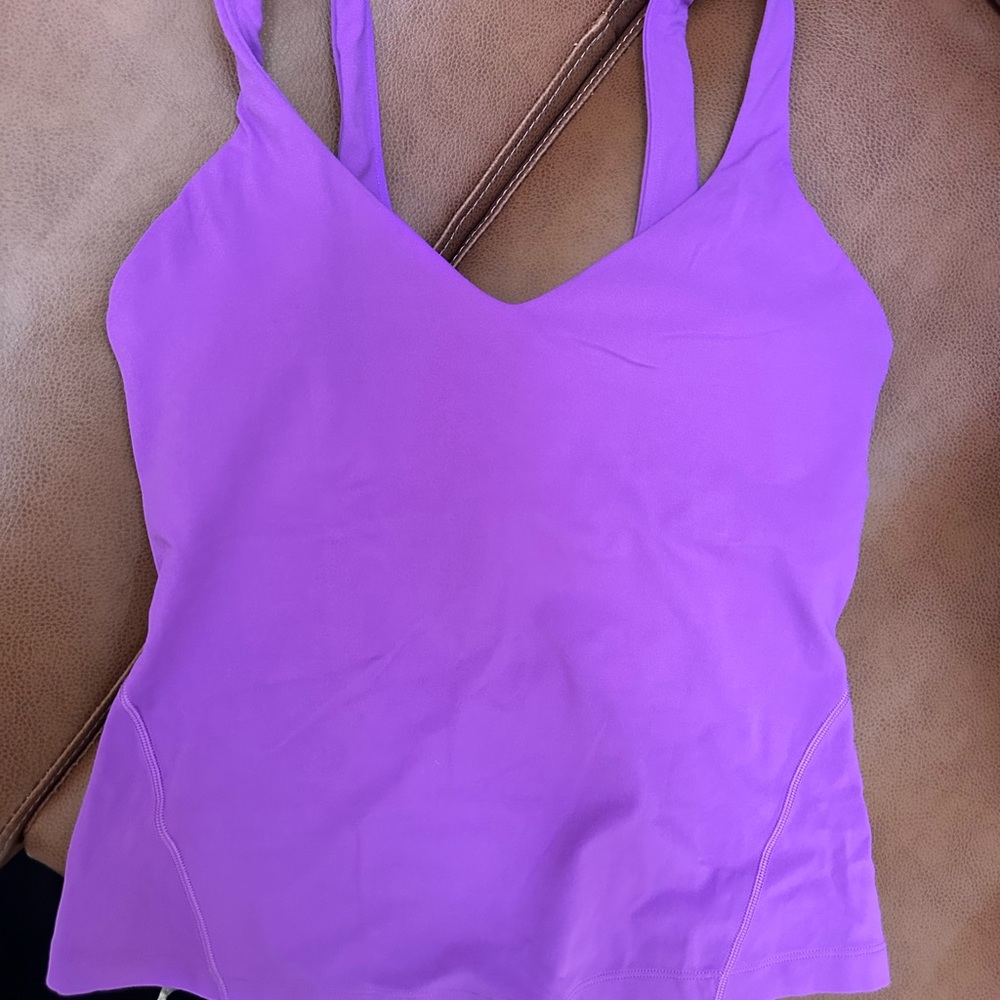 Lululemon purple align waist length tank